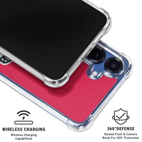 NBA Houston Rockets Distressed Galaxy S25 Clear Case